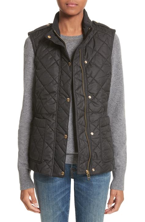 burberry vests|burberry quilted vest women.